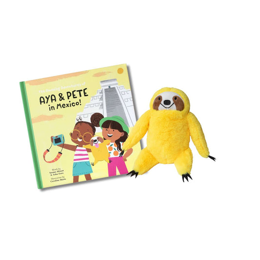 Aya & Pete in Mexico Book + Plush Pete Set